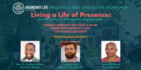 Living a Life of Presence workshop