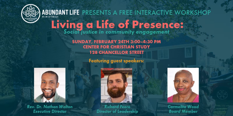 Living a Life of Presence workshop