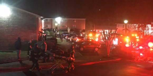 fire displaces prospect families