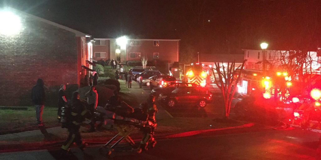 fire displaces prospect families