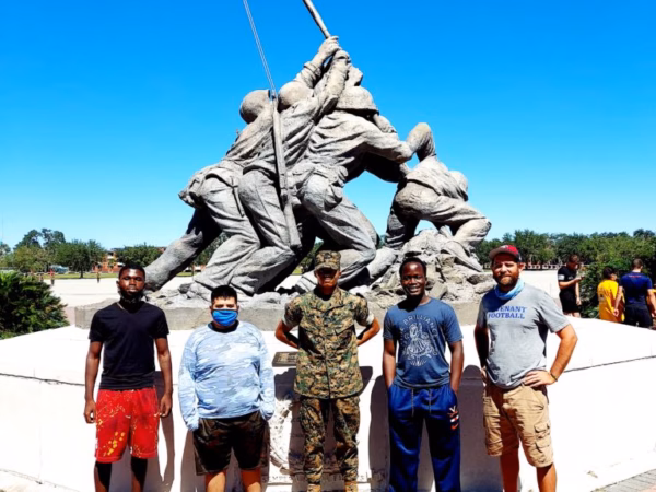 Chris Nocks boot camp graduation strive road trip