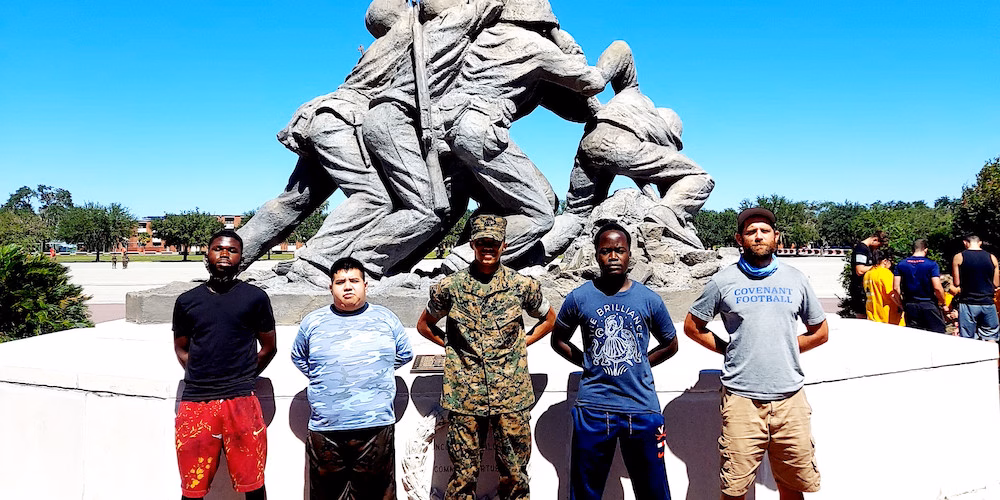 Chris Nocks boot camp graduation strive road trip